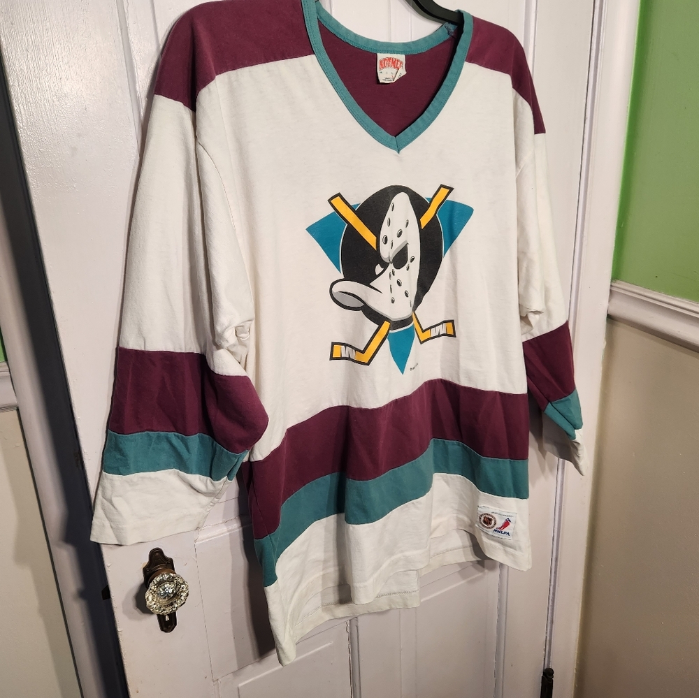 Vintage White & Maroon Hockey Jersey - Unbranded - Picture 2 of 9